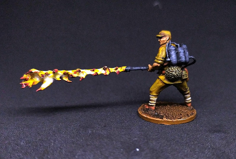 Japanische Soldaten mit AT Ladungen + 1 Flammenwerfer