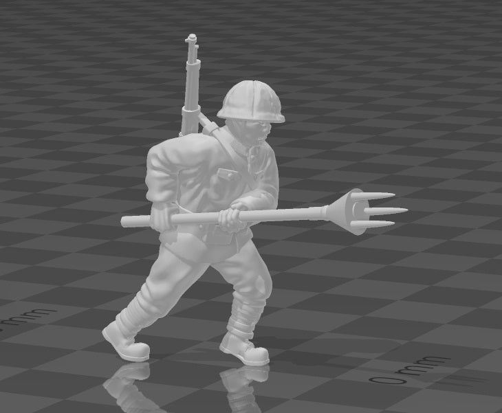 Japanische Soldaten mit AT Ladungen + 1 Flammenwerfer