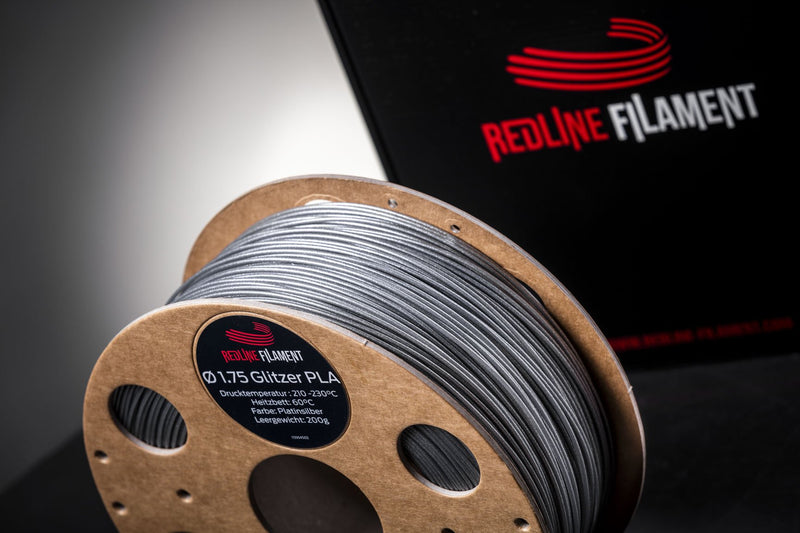 Glitzer PLA Platinsilber