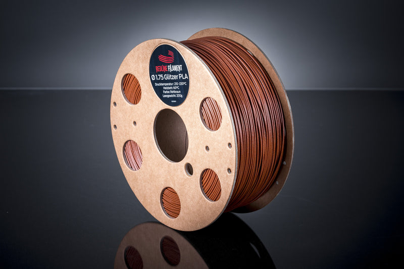 Glitzer PLA Reehbraun