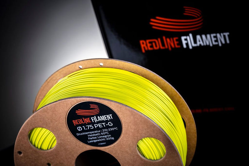 REDLINE FILAMENT PET-G-Filament Lime Grün