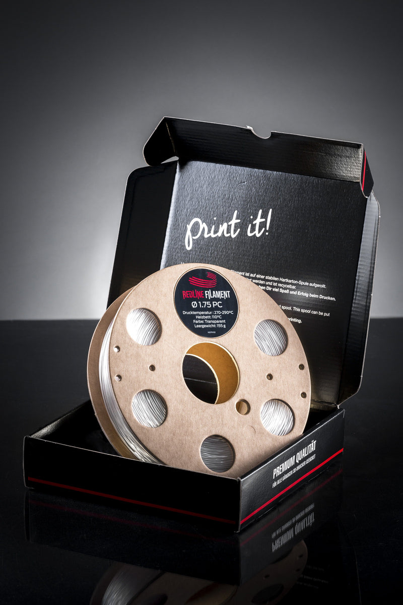 PC Transparent (0,5kg 1,75mm) REDLINE FILAMENT 