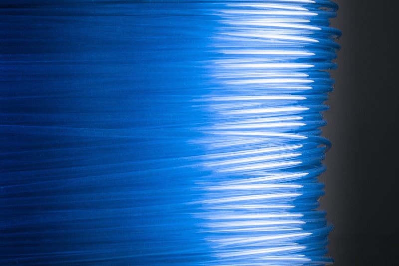 PET-G Filament Samples (1,75mm) REDLINE FILAMENT PET-G Transparent Blau 1.75
