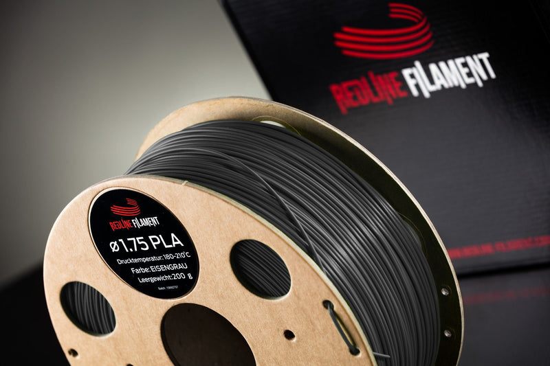 PLA Filament Eisengrau PLA FILAMENT REDLINE FILAMENT 