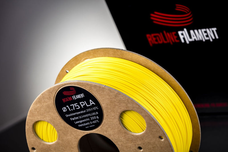 PLA Filament Schwefelgelb PLA FILAMENT REDLINE FILAMENT 